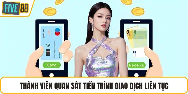Thành viên quan sát tiến trình giao dịch liên tục